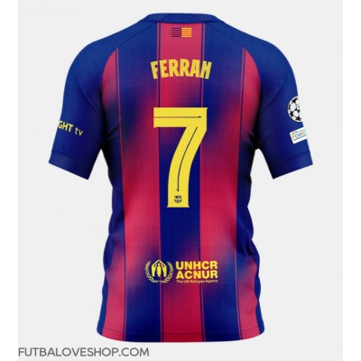 Dres Barcelona Ferran Torres #7 Domáci 2025-26 Krátky Rukáv Dres Barcelona Ferran Torres #7 Domáci 2025-26 Krátky Rukáv